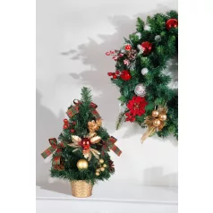 Dekoráció MagicHome Karácsony, feldíszített fa, 40 cm