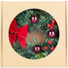 MagicHome karácsonyi koszorú, feldíszített, átmérő 22 cm