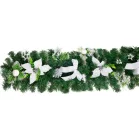 MagicHome karácsonyi dísz, girland, fehér, 200 cm