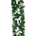 MagicHome karácsonyi dísz, girland, fehér, 200 cm