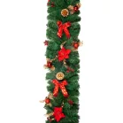 MagicHome karácsonyi dísz, girland, piros, 200 cm