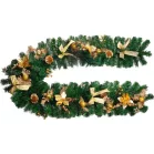 MagicHome karácsonyi dísz, girland, arany, 200 cm