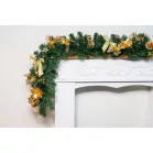 MagicHome karácsonyi dísz, girland, arany, 200 cm