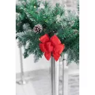 MagicHome Karácsonyi Dekoráció masni, piros, 2db, 13 x 16 cm