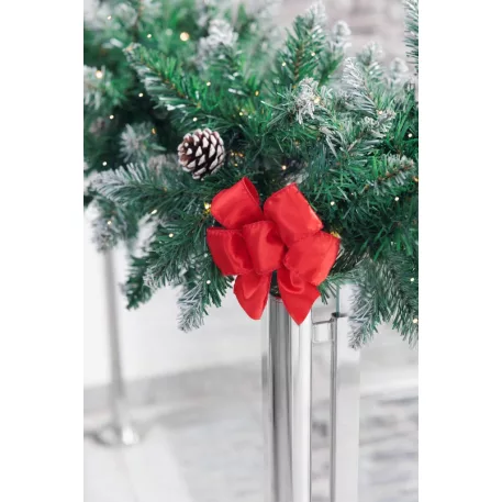 MagicHome Karácsonyi Dekoráció masni, piros, 2db, 13 x 16 cm