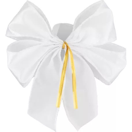 MagicHome Karácsonyi Dekoráció masni, fehér, 2db, 13 x 16 cm