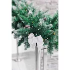 MagicHome Karácsonyi Dekoráció masni, fehér, 2db, 13 x 16 cm