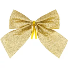   MagicHome Karácsonyi Dekoráció masni, arany, 4 db, 9 x 9 cm