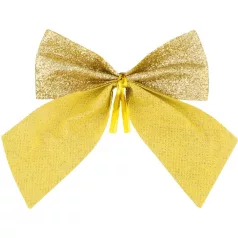   MagicHome Karácsonyi Dekoráció masni, arany, 4 db, 9 x 9 cm