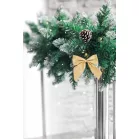 MagicHome Karácsonyi Dekoráció masni, arany, 4 db, 9 x 9 cm