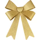 MagicHome Karácsonyi Dekoráció masni, arany, 38 x 30 cm