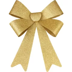 MagicHome Karácsonyi Dekoráció masni, arany, 38 x 30 cm