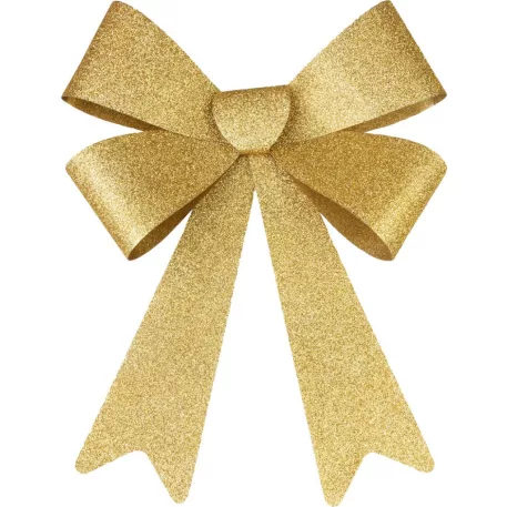 MagicHome Karácsonyi Dekoráció masni, arany, 38 x 30 cm