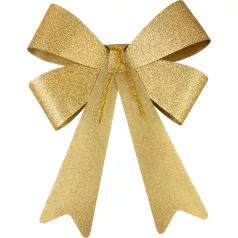 MagicHome Karácsonyi Dekoráció masni, arany, 38 x 30 cm