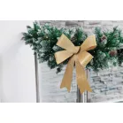 MagicHome Karácsonyi Dekoráció masni, arany, 38 x 30 cm