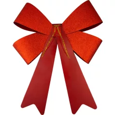 MagicHome Karácsonyi Dekoráció masni, piros, 38 x 30 cm