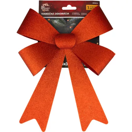 MagicHome Karácsonyi Dekoráció masni, piros, 38 x 30 cm