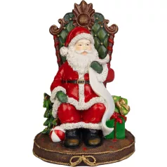   MagicHome Karácsonyi Dekoráció, Mikulás trónon, 14x14x20 cm