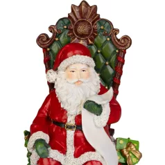   MagicHome Karácsonyi Dekoráció, Mikulás trónon, 14x14x20 cm