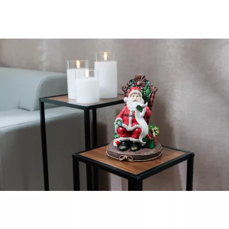MagicHome Karácsonyi Dekoráció, Mikulás trónon, 14x14x20 cm