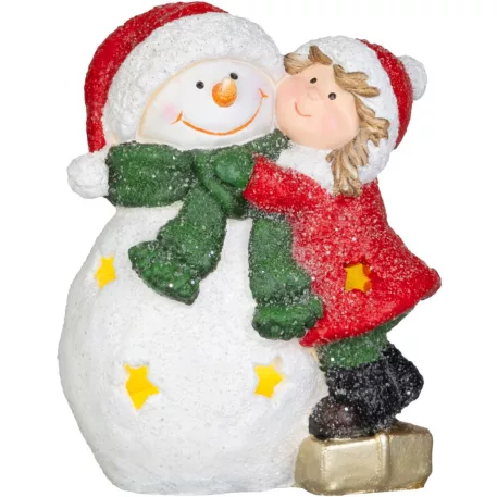 MagicHome karácsonyi dísz, Hóember, LED, 12.5 x 8 x 15.8 cm