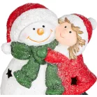 MagicHome karácsonyi dísz, Hóember, LED, 12.5 x 8 x 15.8 cm