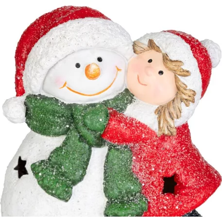 MagicHome karácsonyi dísz, Hóember, LED, 12.5 x 8 x 15.8 cm