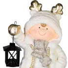 MagicHome Karácsonyi Dekoráció Fiú, lámpával, 23 x 16.5 x 42 cm
