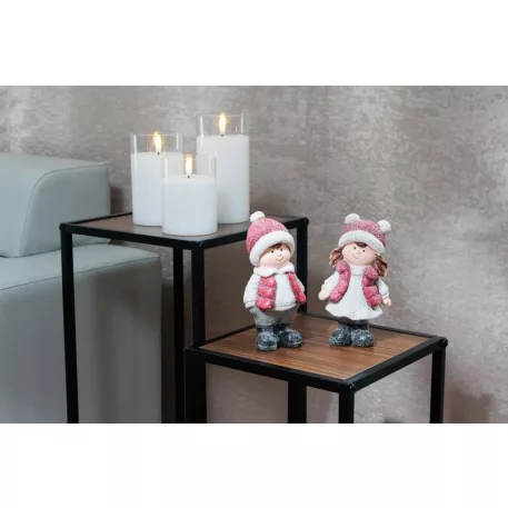 MagicHome Karácsonyi Dekoráció Fiú,  8.3 x 5.5 x 15.5 cm