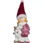 MagicHome Karácsonyi Dekoráció Lány, 9.2 x 7.6 x 23 cm