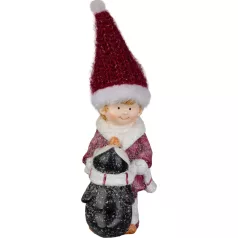 MagicHome Karácsonyi Dekoráció Lány, 9.3 x 6.3 x 22.5 cm