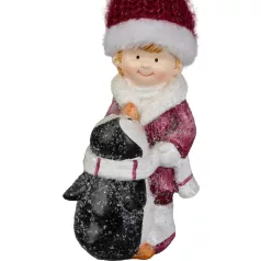MagicHome Karácsonyi Dekoráció Lány, 9.3 x 6.3 x 22.5 cm