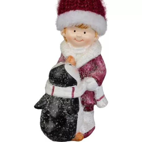 MagicHome Karácsonyi Dekoráció Lány, 9.3 x 6.3 x 22.5 cm