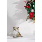 MagicHome karácsonyi dekoráció, Bagoly, 7x9x9,5 cm