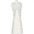 MagicHome karácsonyfadekoráció, Angyal, LED, 9x9.3x26 cm