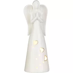 MagicHome karácsonyfadekoráció, Angyal, LED, 9x9.3x26 cm