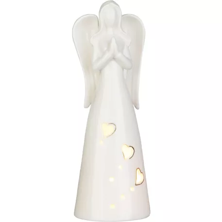 MagicHome karácsonyfadekoráció, Angyal, LED, 9x9.3x26 cm