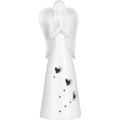 MagicHome karácsonyfadekoráció, Angyal, LED, 9x9.3x26 cm