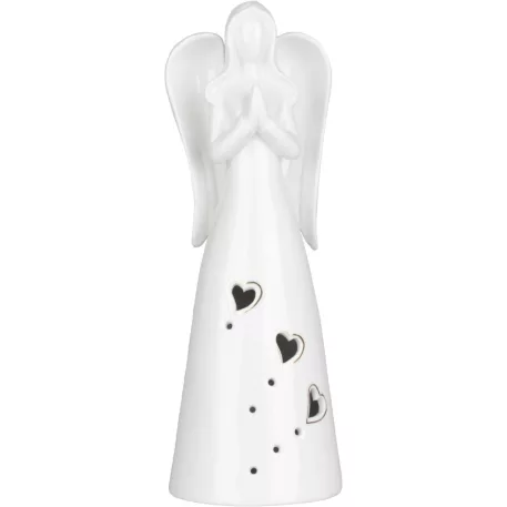 MagicHome karácsonyfadekoráció, Angyal, LED, 9x9.3x26 cm