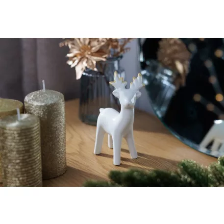 MagicHome Karácsonyi Dekoráció, Rénszarvas, 8.8 x 4.7 x 13.5 cm