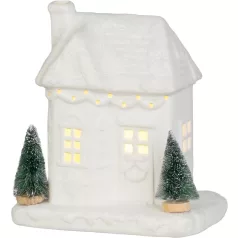 MagicHome Karácsonyi Dekoráció, Ház, LED, 9x15x17 cm