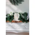 MagicHome Karácsonyi Dekoráció, Ház, LED, 9x15x17 cm