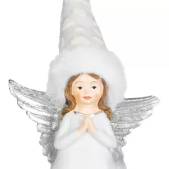 MagicHome karácsonyfadísz, Angyal, 4,5x11x15 cm