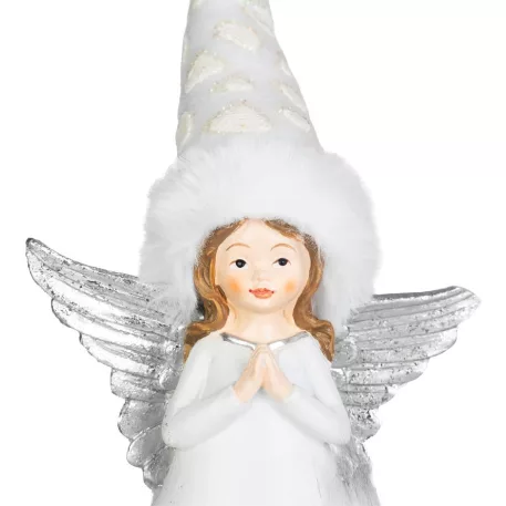MagicHome karácsonyfadísz, Angyal, 4,5x11x15 cm