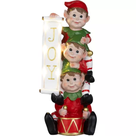 MagicHome Karácsonyi Dekoráció, Manó, LED, 13.3 x 12.5 x 30.5 cm