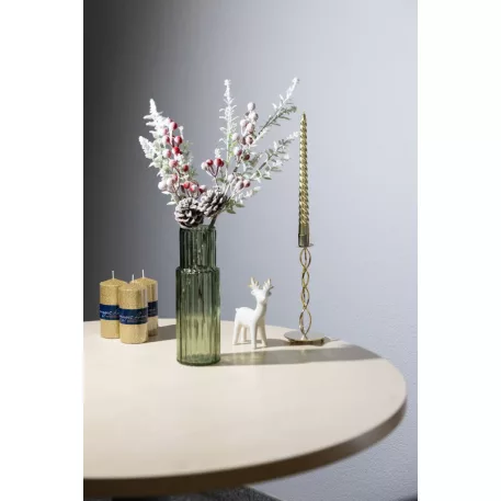 MagicHome karácsonyi gyertyatartó, 8,2x8,2x21,6 cm