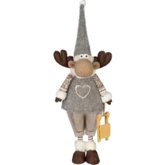   MagicHome Karácsonyi Dekoráció, Fiú Rénszarvas, 21 x 13 x 53 cm