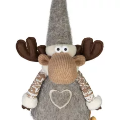   MagicHome Karácsonyi Dekoráció, Fiú Rénszarvas, 21 x 13 x 53 cm