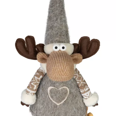 MagicHome Karácsonyi Dekoráció, Fiú Rénszarvas, 21 x 13 x 53 cm
