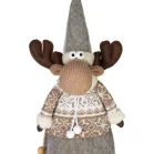 MagicHome Karácsonyi Dekoráció, Lány Rénszarvas, 21 x 13 x 53 cm